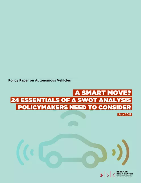 A Smart Move? 24 Essentials Of A SWOT Analysis Policymakers Need To Consider